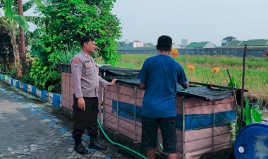 Polresta-Sidoarjo-|-Polsek-Sukodono-Dukung-Ketahanan-Pangan-Lewat-Program-Budidaya-Lele