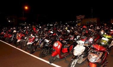 Polres-Tuban-Amankan-294-Orang-dan-170-Kendaraan-Roda-Dua-Yang-Nekat-Konvoi-Saat-Suran-Agung