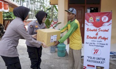 Polri-Untuk-Masyarakat:-Polres-Probolinggo-Gelar-Baksos-dan-Bakti-Religi-Sambut-Hari-Jadi-Polwan-ke--77