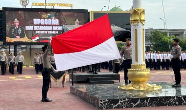 Upacara-Hari-Kesadaran-Nasional,-Wakapolresta-Sidoarjo-Tekankan-Profesionalisme-Personel