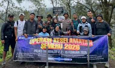 Polres-Trenggalek-Kampanyekan-Operasi-Keselamatan-Semeru-2026-Dengan-Muncak-Bareng