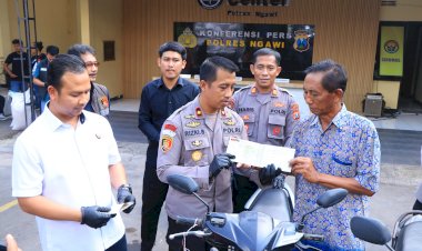 Polres-Ngawi-Tuai-Apresiasi-Ungkap-Curanmor-dan-Kembalikan-Motor-ke-Pemiliknya-Gratis
