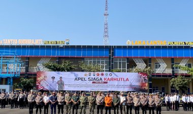 Hadapi-Kemarau-Panjang,-Polresta-Tuban-bersama-Instansi-Lintas-Sektoral-Siaga-Bencana-Karhutla