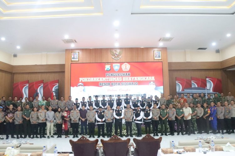 Kapolresta Sidoarjo Kukuhkan Pokdar Kamtibmas Bhayangkara 2025-2029