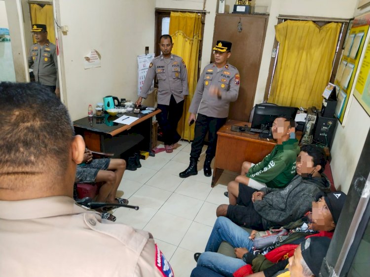 Operasi Pekat II Semeru, Polisi Amankan Tujuh Jukir Liar di Wonocolo