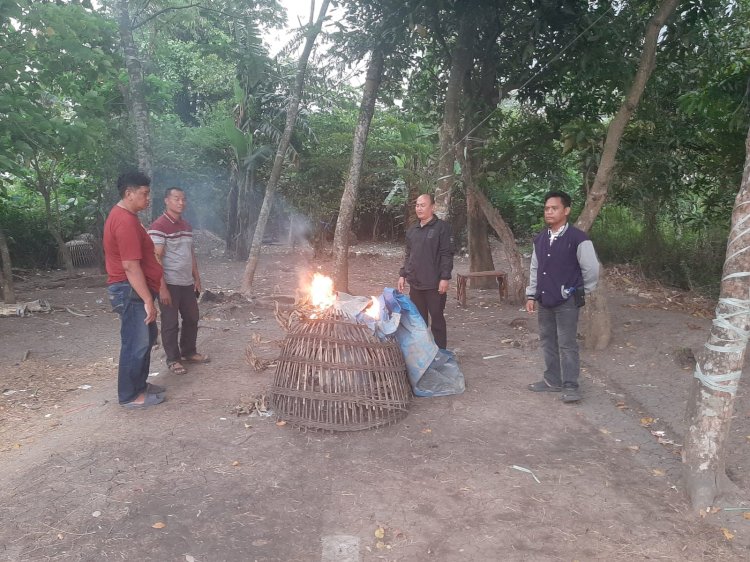 Polisi Datangi Lokasi Judi Sabung Ayam di Krian