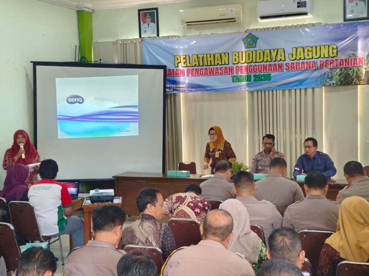 Polresta Sidoarjo Dapat Pembekalan Budidaya Jagung dan Penggunaan Sarana Pertanian