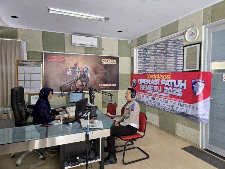 Operasi Patuh Semeru 2025 Polres Pamekasan Gandeng Media Sosialisasikan Keselamatan Berkendara