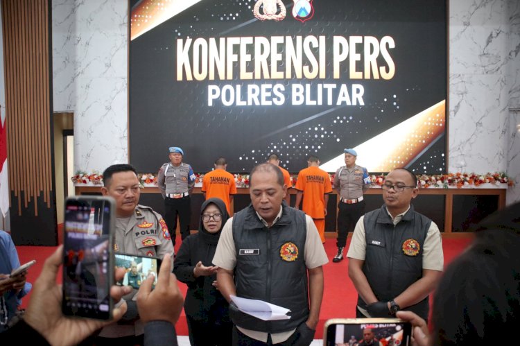 Gerak Cepat Polres Blitar Berhasil Amankan 9 Tersangka Kasus Pengeroyokan