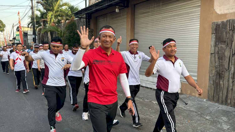 Fun Walk Hingga Aneka Lomba Ala Polresta Sidoarjo, Meriahkan Dirgahayu RI Ke-80