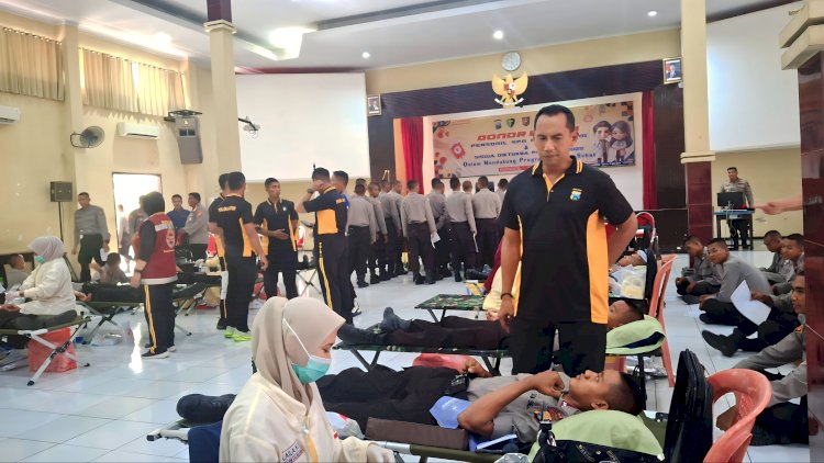 Misi Kemanusiaan SPN Polda Jatim Kumpulkan 170 Kantong Darah Wujudkan Program Kampus Sehat