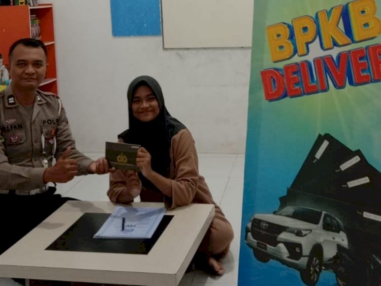 Polantas Menyapa, Polres Bondowoso Beri Layanan BPKB Delivery