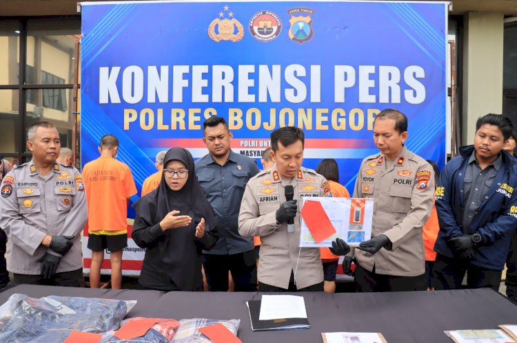 Polres Bojonegoro Amankan 8 Pelaku Kejahatan dalam Operasi Sikat Semeru 2025