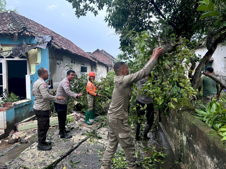 Hujan Deras Disertai Angin Terjang Empat Desa di Prambon