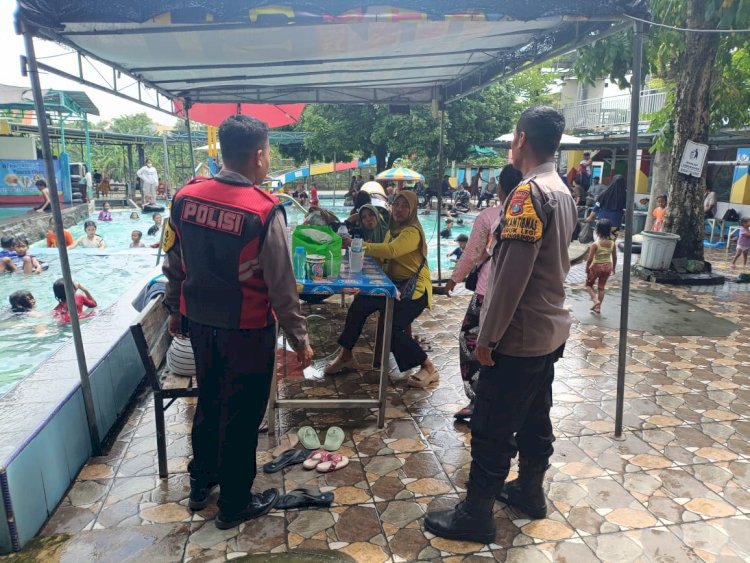 Patroli Tempat Wisata, Polsek Balongbendo Wujudkan Libur Nataru Aman dan Nyaman