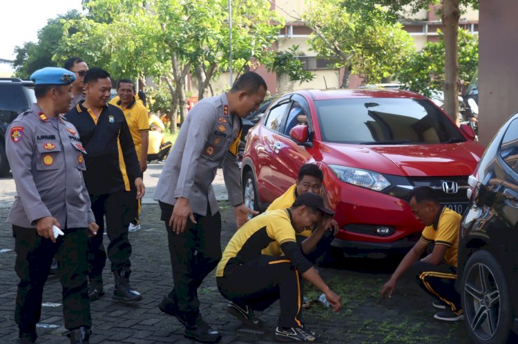 Polresta Sidoarjo Gelar Kurve Serentak, Wujud Peduli Kebersihan Lingkungan