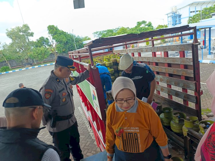 Polres Lumajang Bersama Forkopimda Sidak SPPBE, Cegah Kelangkaan Elpiji 3 Kg